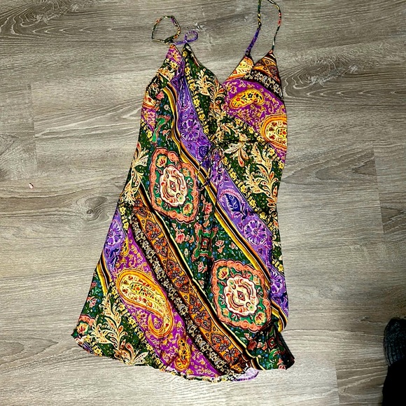 Zara Paisley Mini Dress - Picture 1 of 3